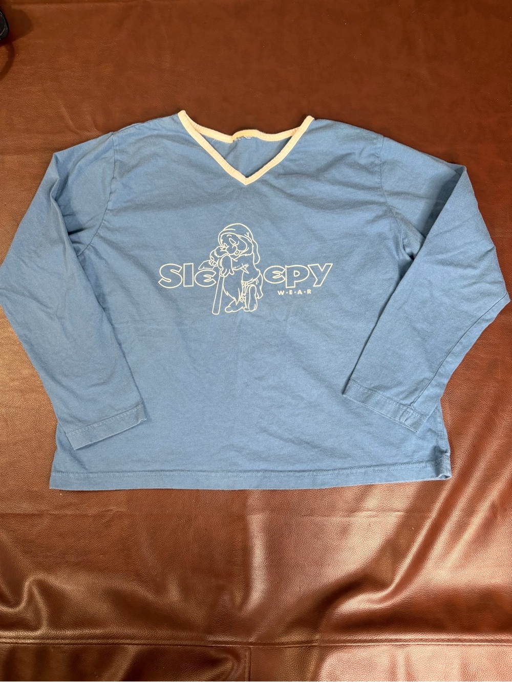 Vintage Disney Blue women’s Long-Sleeve Top